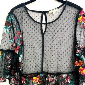 Umgee Floral Top SZ S